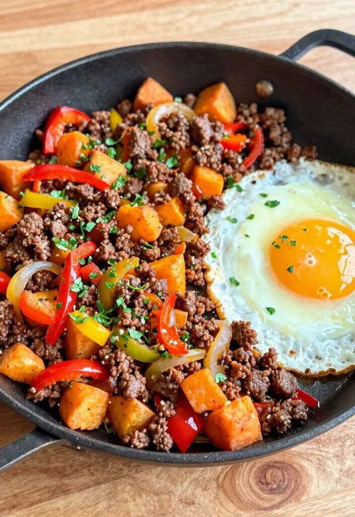 17 Ground Beef Sweet Potato Recipes: Hearty Healthy Bowls - 7. Ground Beef Sweet Potato Hash 1