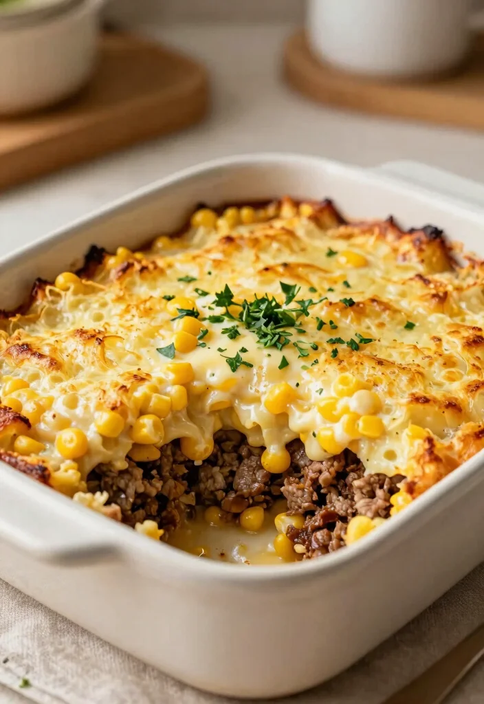 17 Ground Beef and Potato Recipes: Hearty, Filling Meals - 17. Ground Beef and Potato Casserole with Creamed Corn 1