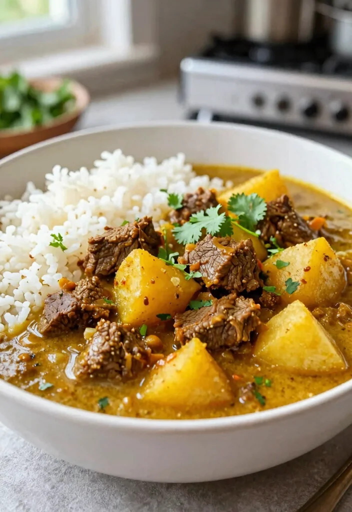 17 Ground Beef and Potato Recipes: Hearty, Filling Meals - 8. Ground Beef and Potato Curry 1