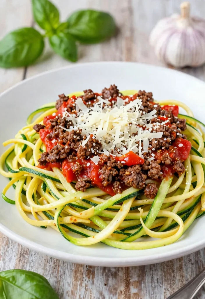 17 Ground Beef and Zucchini Recipes for Light Healthy Bowls - 11. Italian Ground Beef Zucchini Pasta 1