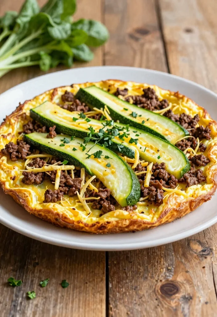 17 Ground Beef and Zucchini Recipes for Light Healthy Bowls - 12. Ground Beef and Zucchini Frittata 1