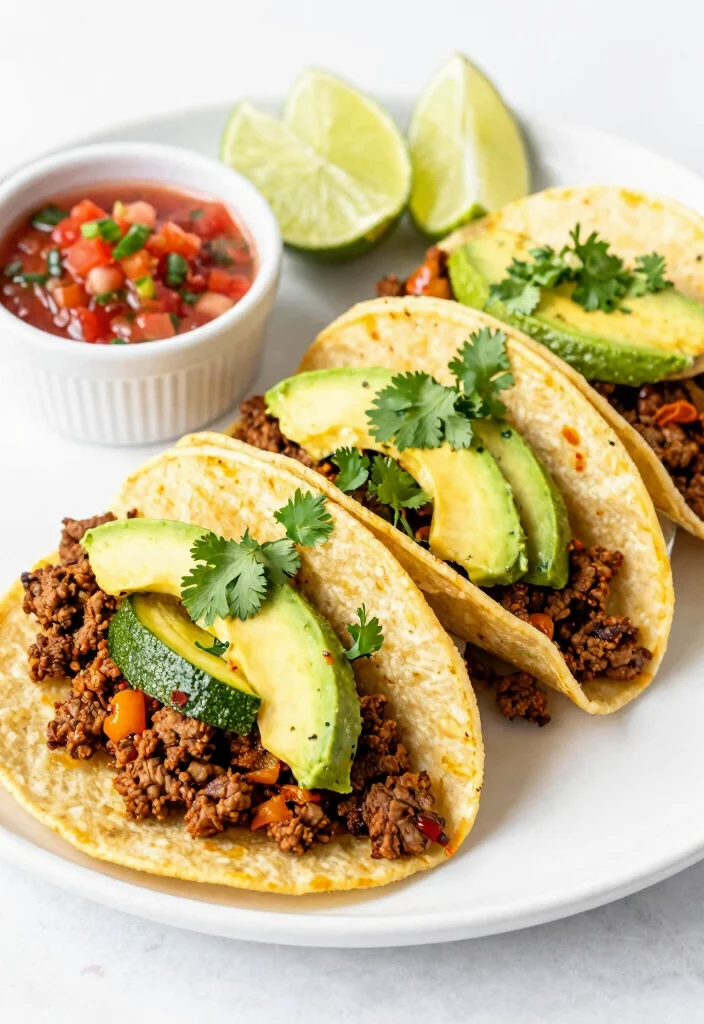 17 Ground Beef and Zucchini Recipes for Light Healthy Bowls - 4. Spicy Zucchini Beef Tacos 1