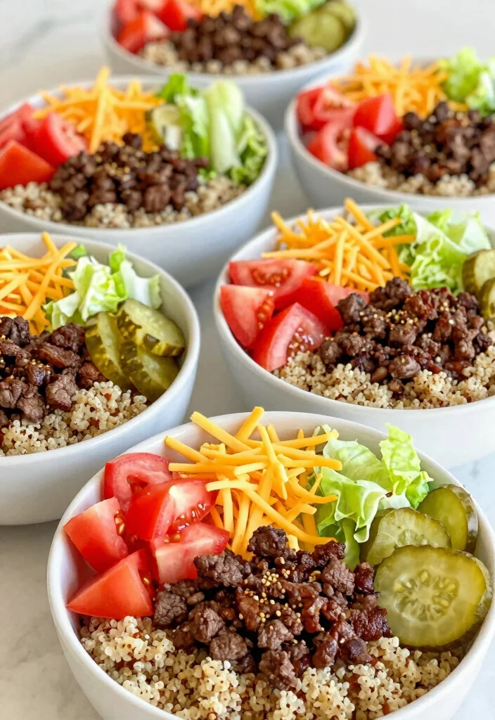 17 Ground Hamburger Meat Recipes for Simple Family Meals - 7. Beef Burger Bowls 1