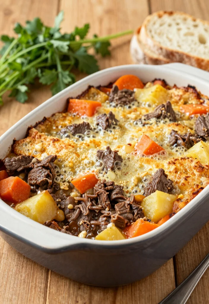 18 Beef Chuck Roast Recipes: Hearty Family Favorites - 10. Rustic Beef and Vegetable Casserole 1