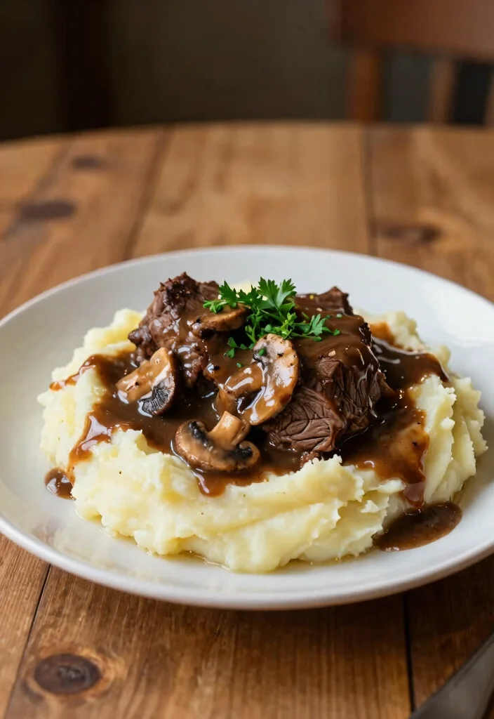 18 Beef Chuck Roast Recipes: Hearty Family Favorites - 7. Beef Chuck Roast with Mushroom Gravy 1