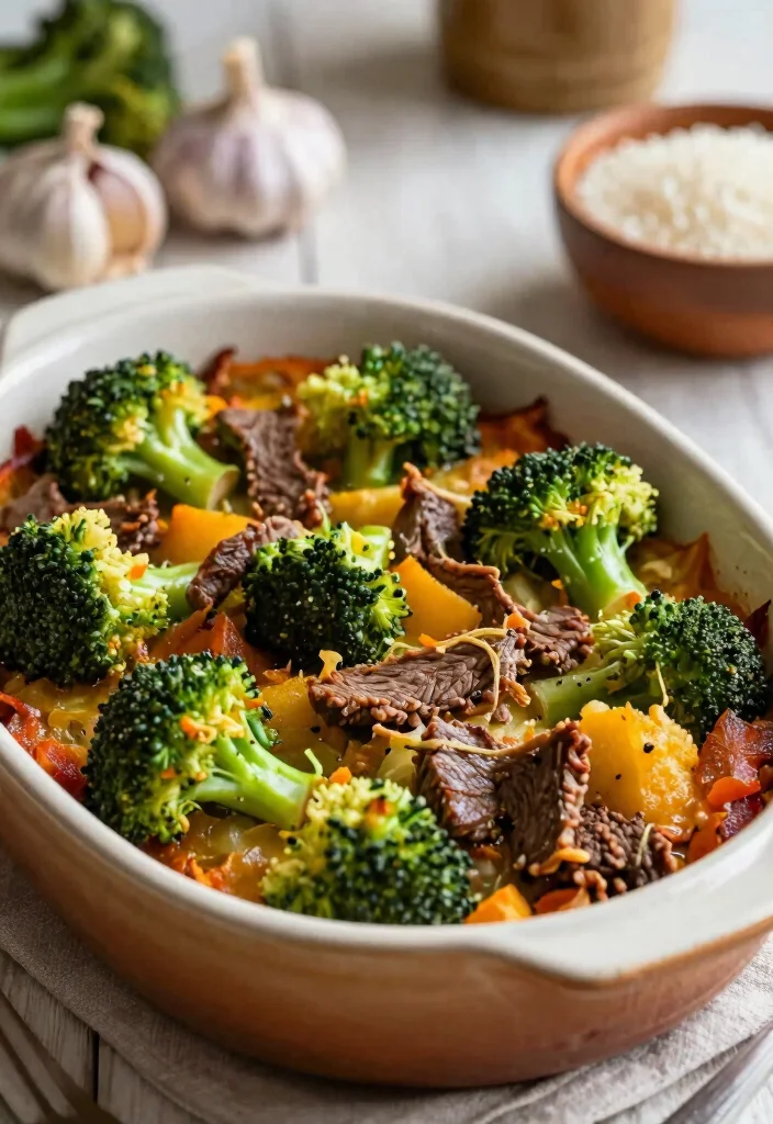 18 Beef Recipes for Dinner: Crowd-Pleasing Classics - 11. Beef and Broccoli Casserole 1