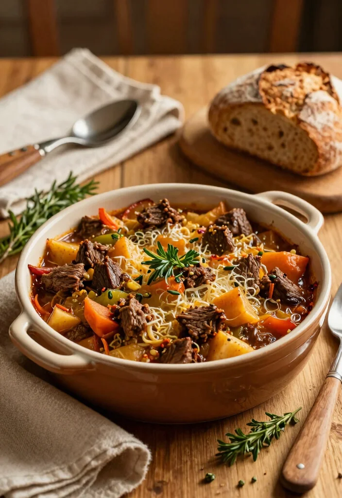 18 Beef Recipes for Dinner: Crowd-Pleasing Classics - 3. Hearty Beef and Vegetable Casserole 1