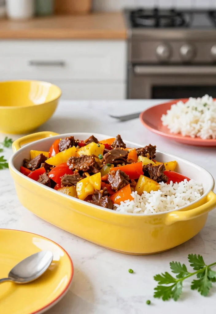 18 Beef Recipes for Dinner: Crowd-Pleasing Classics - 6. Sweet and Sour Beef Casserole 1
