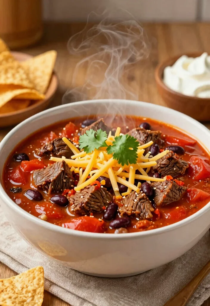 18 Beef Skirt Steak Recipes: Bold Tex Mex Favorites - 10. Beef Skirt Steak Chili 1