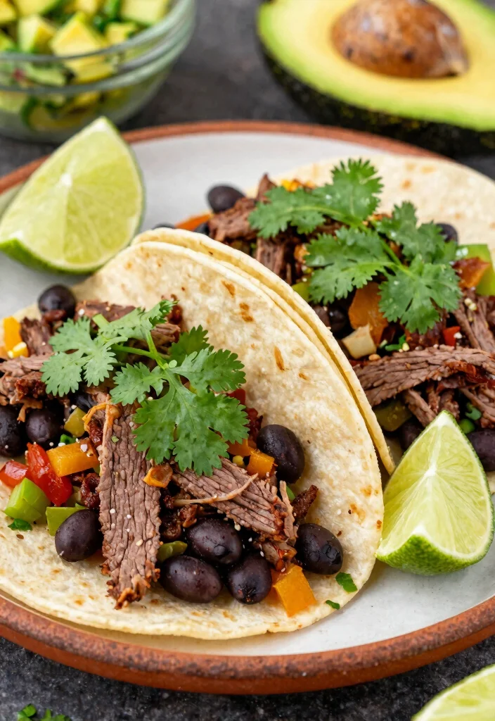 18 Beef Skirt Steak Recipes: Bold Tex Mex Favorites - 13. Skirt Steak and Black Bean Tacos 1