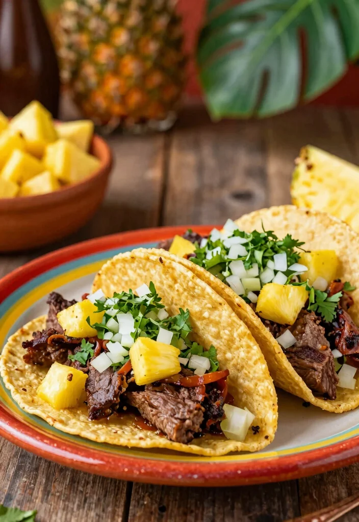 18 Beef Skirt Steak Recipes: Bold Tex Mex Favorites - 15. Skirt Steak Tacos al Pastor 1