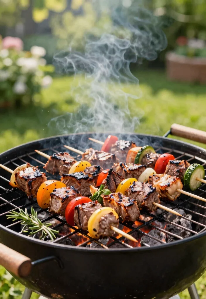 18 Beef Skirt Steak Recipes: Bold Tex Mex Favorites - 5. Grilled Skirt Steak and Veggie Skewers 1