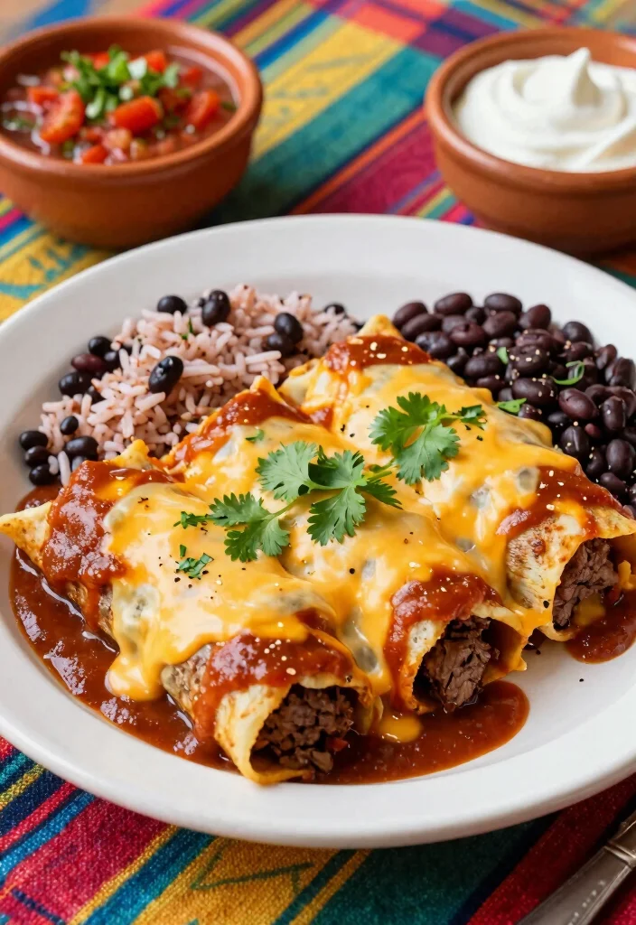 18 Beef Skirt Steak Recipes: Bold Tex Mex Favorites - 7. Skirt Steak Enchiladas 1