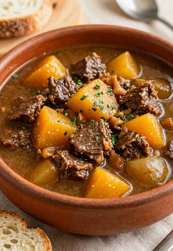 18 Beef Stew Crock Pot Recipes Cozy Set and Forget - 10. Beef Stew with Root Vegetables 1