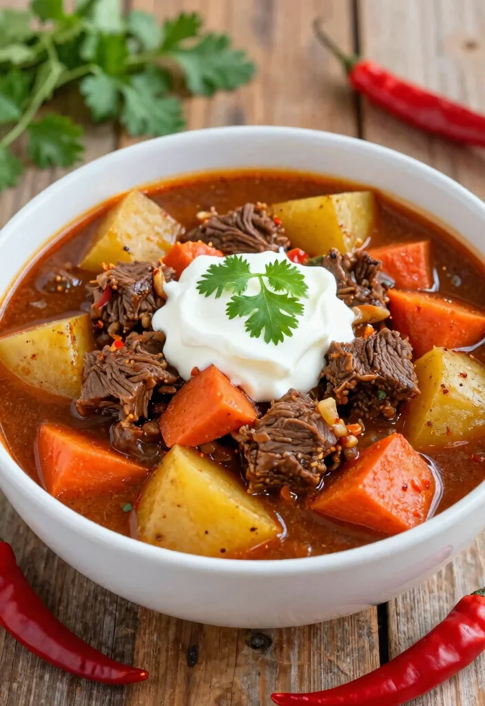 18 Beef Stew Crock Pot Recipes Cozy Set and Forget - 3. Spicy Chipotle Beef Stew 1