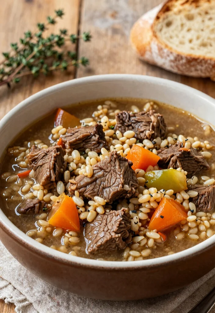 18 Beef Stew Crock Pot Recipes Cozy Set and Forget - 5. Beef and Barley Stew 1