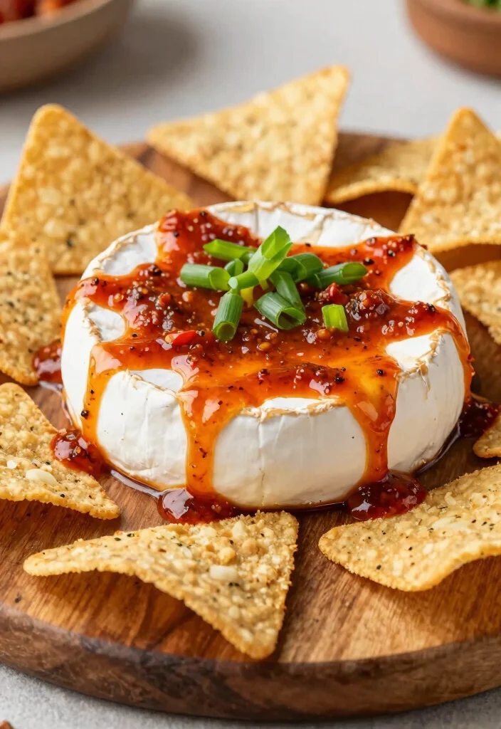 18 Brie Cheese Recipes: Baked Melty Elegant Appetizers - 10. Sweet Chili Baked Brie 1