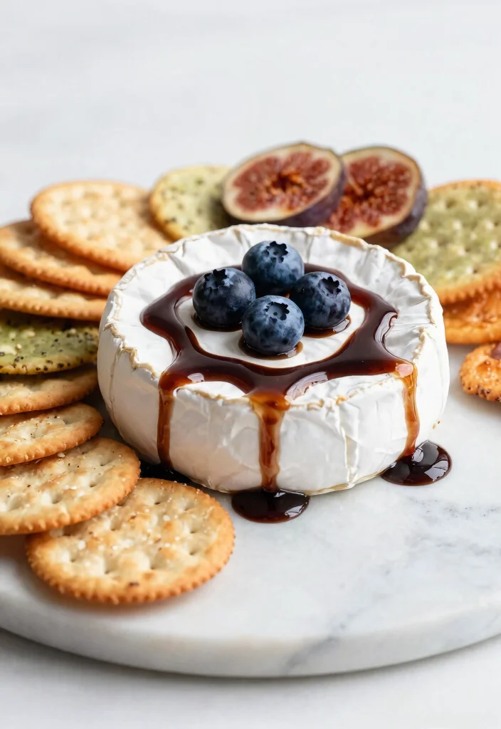 18 Brie Cheese Recipes: Baked Melty Elegant Appetizers - 6. Balsamic Fig Glazed Brie 1