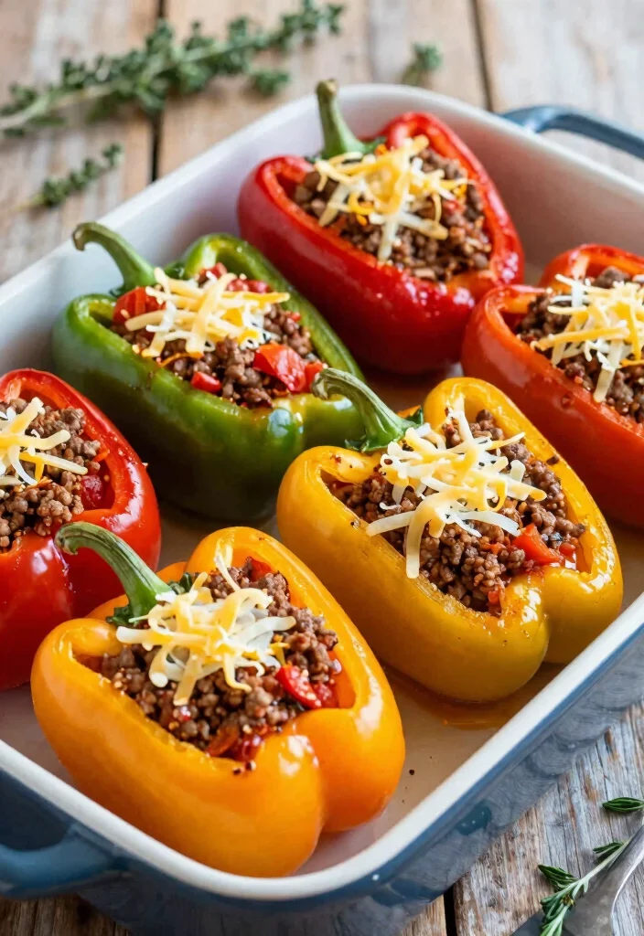 18 Carnivore Ground Beef Recipes: Simple Protein Focused - 2. Beef-Stuffed Bell Peppers 1