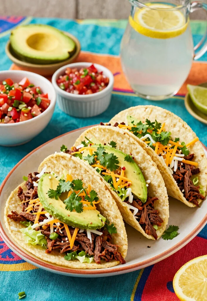 18 Crock Pot Beef Recipes: Family-Friendly Favorites - 2. Savory Shredded Beef Tacos 1
