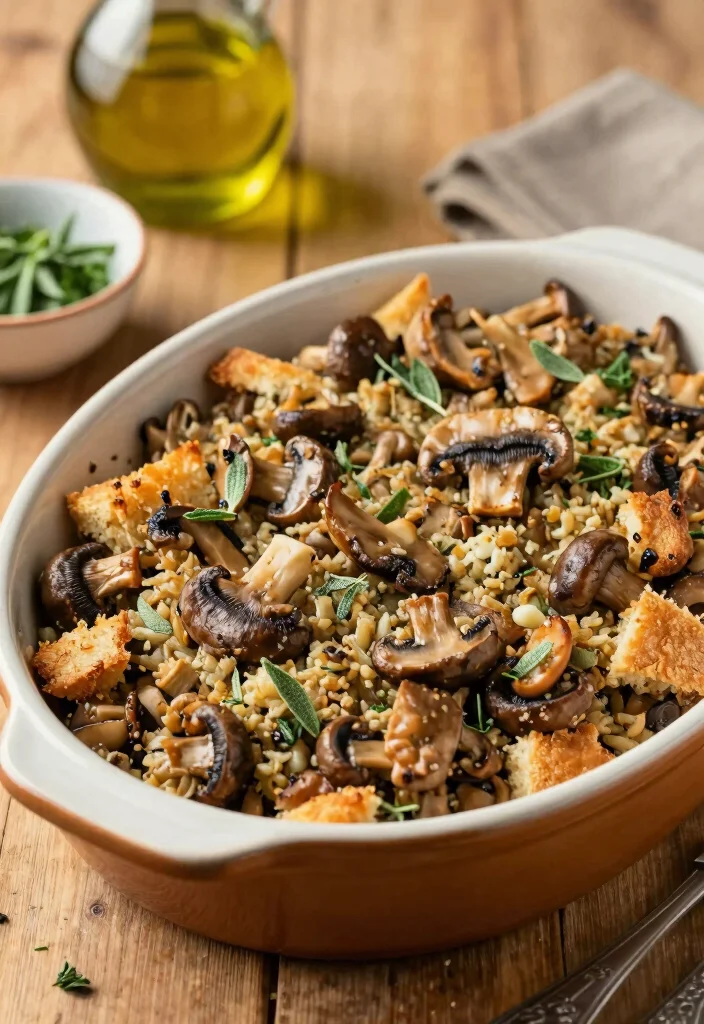 18 Gluten Free Stuffing Recipes: Holiday Friendly Classics - 2. Mushroom and Sage Stuffing 1