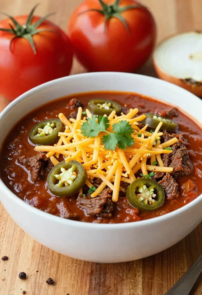 18 Ground Beef Crockpot Recipes Set and Forget Meals - 1. Slow Cooker Beef Chili 1