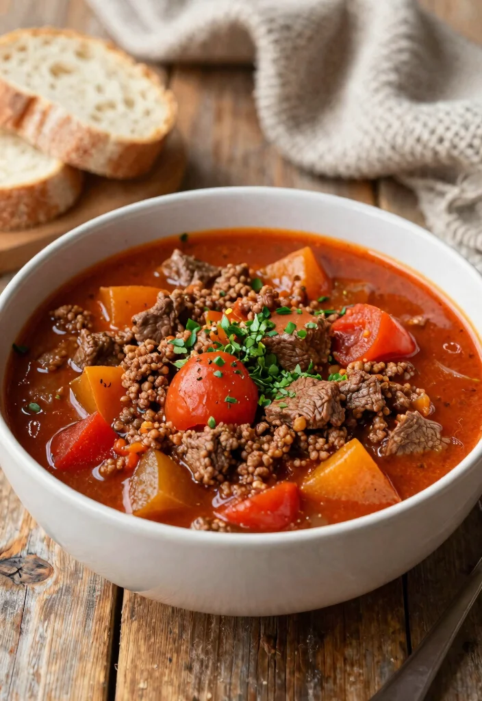 18 Ground Beef Recipes Low Carb Simple Satisfying - 18. Ground Beef and Tomato Stew 1