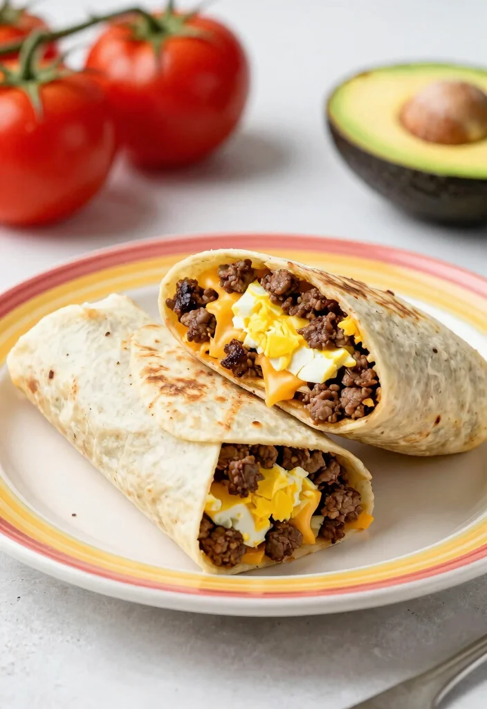 18 Ground Beef Summer Recipes Light Grill Friendly Ideas - 14. Ground Beef Breakfast Burritos 1