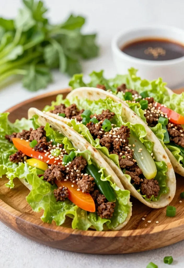 18 Ground Beef Summer Recipes Light Grill Friendly Ideas - 4. Beef and Veggie Lettuce Wraps 1