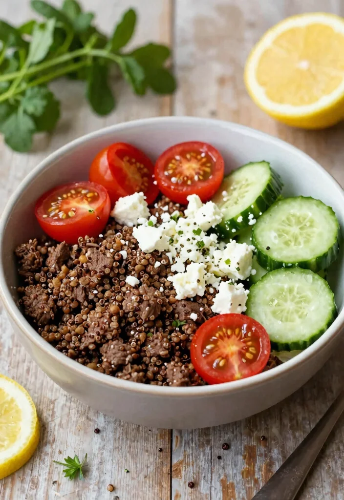 18 Ground Beef Summer Recipes Light Grill Friendly Ideas - 6. Ground Beef and Quinoa Bowl 1