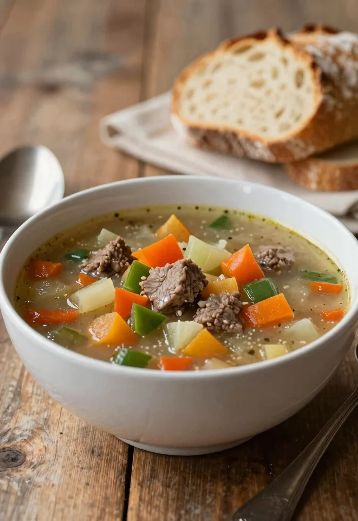 18 Hamburger Meat Recipes for Your Crockpot: Saucy & Slow Cooked Delights - 6. Hamburger Vegetable Soup 1